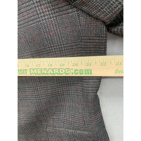 Jos A Bank Sport Coat Mens Size 44L Gray Single Breasted Vented Notch Two Button - Picture 8 of 16